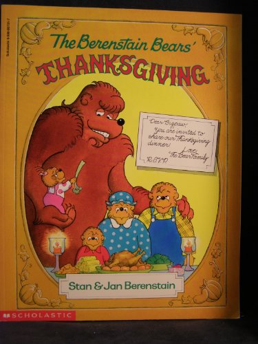 Stock image for The Berenstain Bears Thanksgiving for sale by gwdetroit