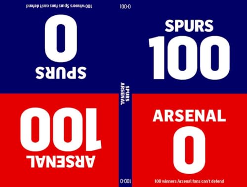 Beispielbild fr 100-0: Arsenal-Spurs/Spurs-Arsenal: (100-0: Book 1) zum Verkauf von Reuseabook