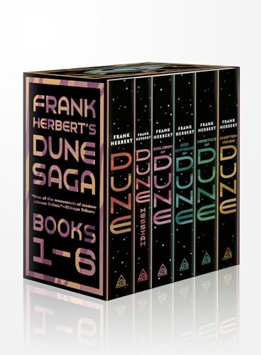 Stock image for Frank Herbert's Dune Saga 6-Book Boxed Set: Dune, Dune Messiah, Children of Dune, God Emperor of Dune, Heretics of Dune, and Chapterhouse: Dune for sale by Books Puddle