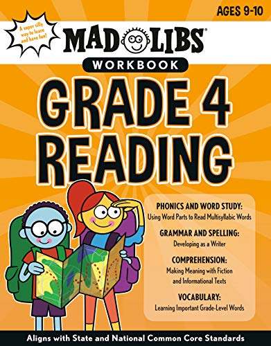 Stock image for Mad Libs Workbook: Grade 4 Reading: World's Greatest Word Game (Mad Libs Workbooks) for sale by ZBK Books