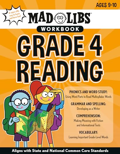 Stock image for Mad Libs Workbook: Grade 4 Reading: World's Greatest Word Game (Mad Libs Workbooks) for sale by BooksRun