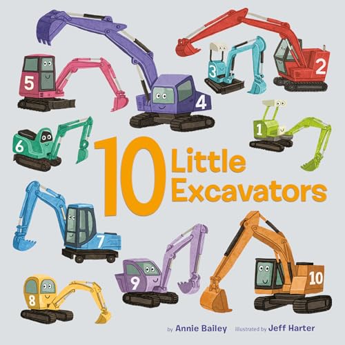 9780593301357: 10 Little Excavators (10 Little Vehicles)