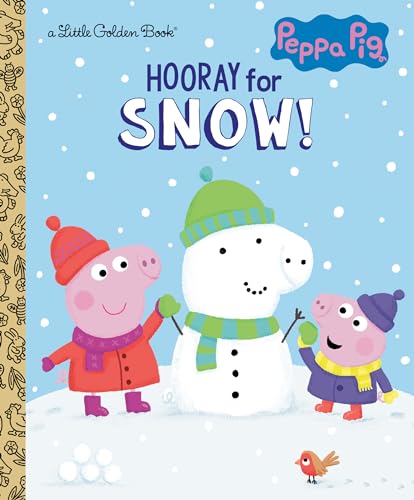 9780593380536: Hooray for Snow! (Peppa Pig) (Little Golden Book)