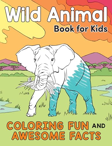 Beispielbild fr Wild Animal Book for Kids: Coloring Fun and Awesome Facts (A Did You Know? Coloring Book) zum Verkauf von Books Unplugged