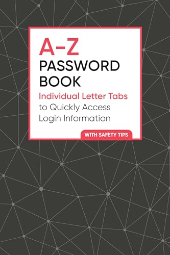 Stock image for A-Z Password Book: Individual Letter Tabs to Quickly Access Login Information for sale by HPB-Ruby