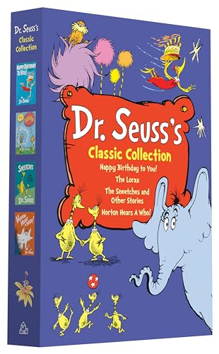 Imagen de archivo de Dr. Seuss's Classic 4-Book Boxed Set Collection: Happy Birthday to You!; Horton Hears a Who!; The Lorax; The Sneetches and Other Stories (Classic Seuss) a la venta por Books Unplugged