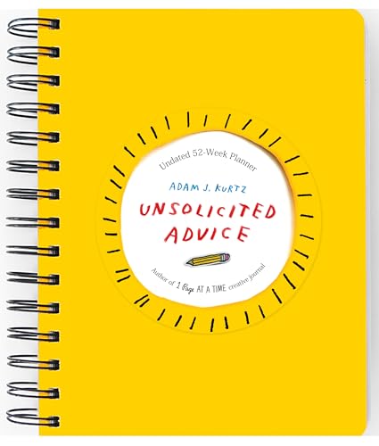 Stock image for Unsolicited Advice Planner: Undated 52 Week Planner for sale by Big River Books