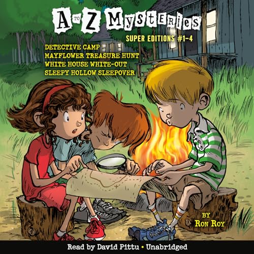 Stock image for A to Z Mysteries Super Editions #1-4: Detective Camp; Mayflower Treasure Hunt; White House White-Out; Sleepy Hollow Sleepover for sale by Front Cover Books