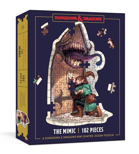 9780593580691: Dungeons & Dragons Mini Shaped Jigsaw Puzzle: The Mimic Edition: 100+ Piece Collectible Puzzle for All Ages