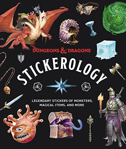 Stock image for Dungeons Dragons Stickerology: Legendary Stickers of Monsters, Magical Items, and More: Stickers for Journals, Water Bottles, Laptops, Planners, and More for sale by Goodwill