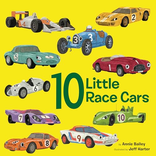 Stock image for 10 Little Race Cars (10 Little Vehicles) [Board book] Bailey, Annie and Harter, Jeff for sale by Lakeside Books