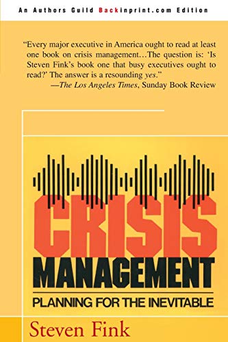 Beispielbild fr Crisis Management: Planning for the Inevitable zum Verkauf von Wonder Book