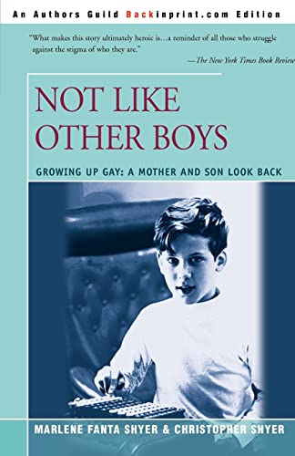 Stock image for Not Like Other Boys : Growing Up Gay for sale by Better World Books