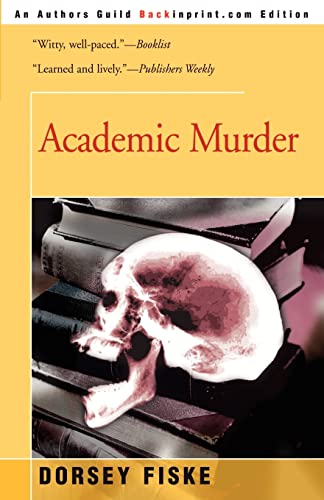 Beispielbild fr Academic Murder zum Verkauf von First Coast Books