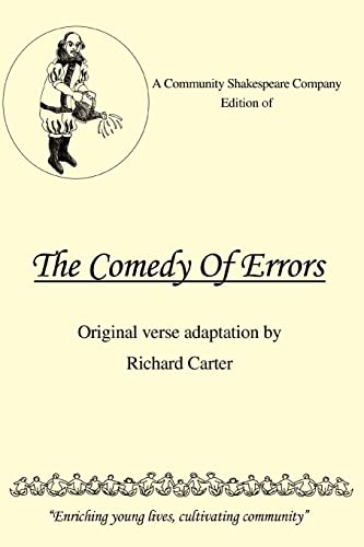 Stock image for A Community Shakespeare Company Edition of THE COMEDY OF ERRORS for sale by Chiron Media