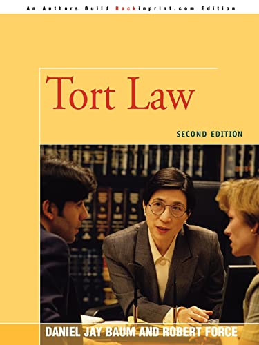 9780595483952: TORT LAW: SECOND EDITION