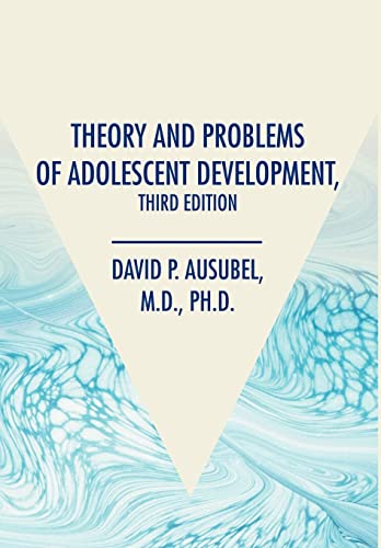 Beispielbild fr Theory and Problems of Adolescent Development, Third Edition zum Verkauf von HPB-Red