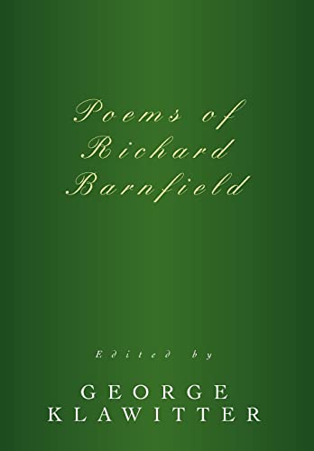 Beispielbild fr Poems of Richard Barnfield zum Verkauf von ThriftBooks-Atlanta