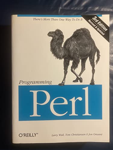 Programming Perl (3rd Edition) (9780596000271) by Wall, Larry; Christiansen, Tom; Orwant, Jon