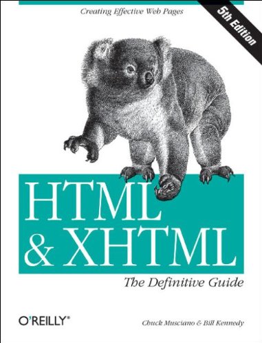 Beispielbild fr HTML & XHTML: The Definitive Guide, Fifth Edition zum Verkauf von SecondSale