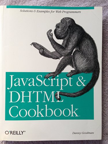 9780596004675: JavaScript and DHTML Cookbook (en anglais)