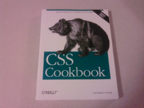 Beispielbild fr CSS Cookbook zum Verkauf von Wonder Book