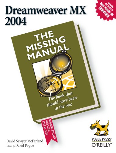 Imagen de archivo de Dreamweaver MX 2004: The Missing Manual a la venta por BookHolders