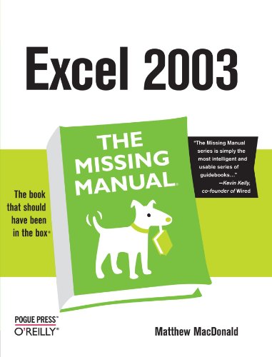 Stock image for Excel 2003: the Missing Manual : The Missing Manual for sale by Better World Books