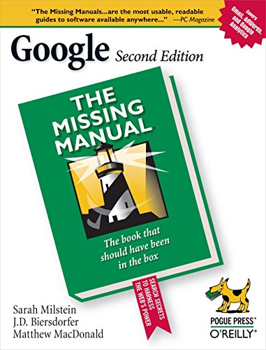 Stock image for Google: the Missing Manual : The Missing Manual for sale by Better World Books