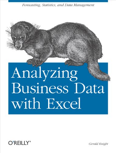 Beispielbild fr Analyzing Business Data with Excel : Forecasting, Statistics, and Data Management zum Verkauf von Better World Books