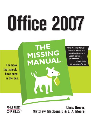 Beispielbild fr Office 2007: the Missing Manual : The Missing Manual zum Verkauf von Better World Books