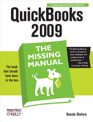 Beispielbild fr QuickBooks 2009: the Missing Manual zum Verkauf von Better World Books