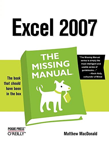 Stock image for Excel 2007: The Missing Manual for sale by Once Upon A Time Books