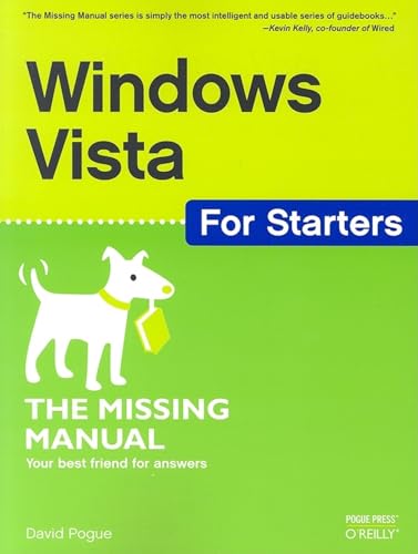 9780596528263: Windows Vista for Starters: The Missing Manual (Missing Manuals)