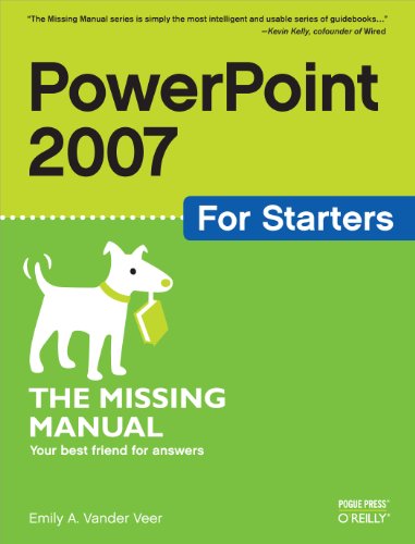 Beispielbild fr PowerPoint 2007 for Starters: the Missing Manual : The Missing Manual zum Verkauf von Better World Books