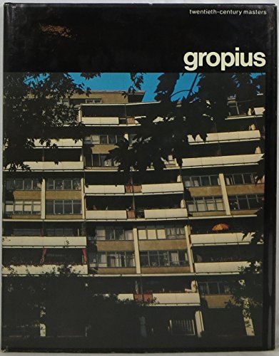 Imagen de archivo de Gropius a la venta por Better World Books