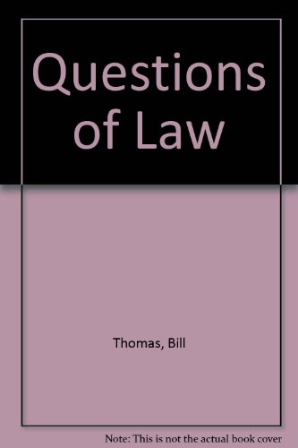 Beispielbild fr Questions of Law zum Verkauf von AwesomeBooks
