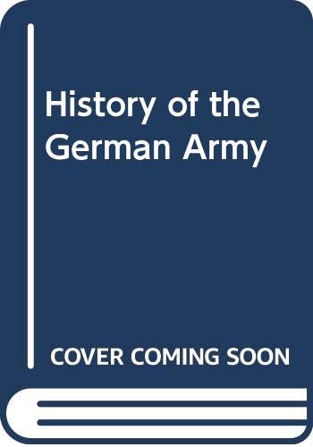 9780600500278: History of the German Army