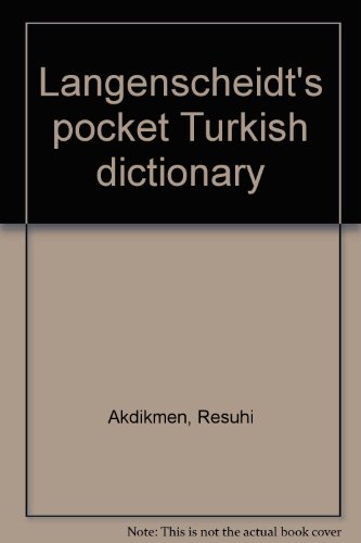 Beispielbild fr Langenscheidt's pocket Turkish dictionary zum Verkauf von The Guru Bookshop