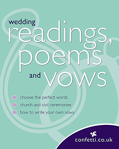 Beispielbild fr Confetti: Wedding Readings, Poems and Vows zum Verkauf von WorldofBooks