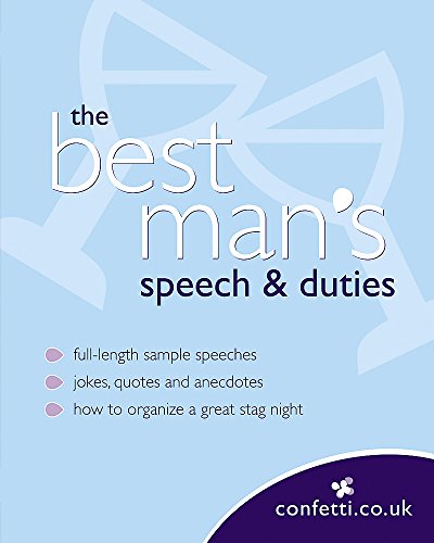 Stock image for The Best Man's Speech and Duties (Confetti) for sale by Goldstone Books