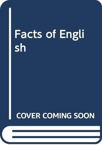 Beispielbild fr Facts of English zum Verkauf von WorldofBooks