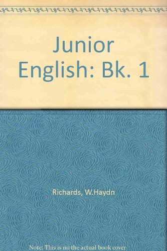 Stock image for Junior English: Bk. 1 for sale by AwesomeBooks