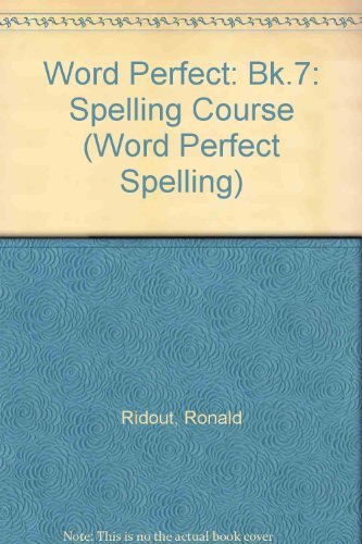 Imagen de archivo de Word Perfect Spelling : Book7 (Word Perfect Spelling for the Caribbean) a la venta por WorldofBooks