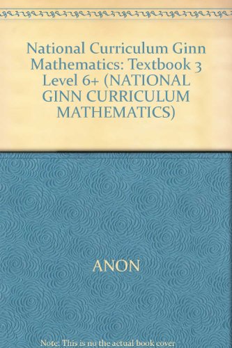 Stock image for Textbook 3 (National Curriculum Ginn Mathematics 6+ (Original Edition)) for sale by MusicMagpie