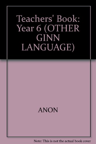 Teachers' Book: Year 6 (Exploring Language) (9780602256968) by Anonymous