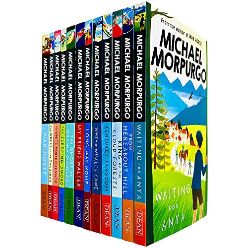 Stock image for Michael Morpurgo Collection 12 Books Set (Waiting for Anya, From Hereabout Hill, King of the Cloud Forests, Kensukes Kingdom, Why the Whales come, Long Way Home, My Friend Walter and More) for sale by Reuseabook