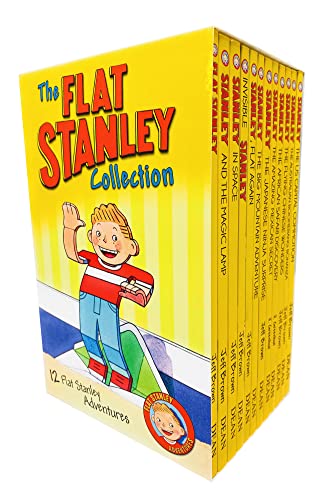 Beispielbild fr The Flat Stanley Adventures Series Collection 12 Book Box Set by Jeff Brown (Magic Lamp, In Space, Invisible, Flat Again, Amazing Mexican Secret & MORE!) zum Verkauf von Books Unplugged