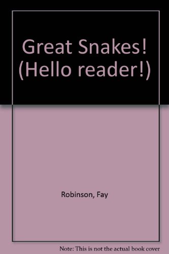 Imagen de archivo de Great Snakes! (Hello Reader) a la venta por Books Unplugged