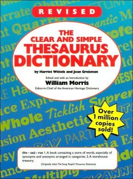 Imagen de archivo de Clear and Simple Thesaurus Dictionary (Revised Ed.) a la venta por ThriftBooks-Dallas